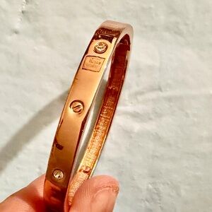 Nordstrom Rose Gold Bangle with Rhinestones